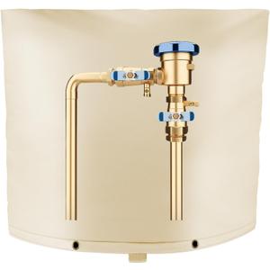 Backflow Preventer Insulation Cover (3F), Backflow Insulation Cover, Backflow Preventer Cover, Backflow Valve Cover Insulated, Outdoor Pipe Insulation Covers for Winter, 40" W x 36" H, Beige