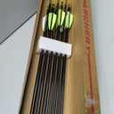 LWANO 28" Fiberglass Arrows - Archery Practice Target Arrows with Blunt Tips Durable Shaft for Youth Kids Children Beginners on Recurve&Long Bows(Pack of 12)