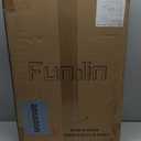 Fundin Medicine Cabinet 14 x 24 inches Mirror Size, Recessed or Surface Mount, Black Aluminum Bathroom Wall Cabinet with Mirror and Adjustable Shelves.