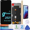 LCD Screen Replacement Touch Display Digitizer Assembly for Motorola Moto G Power 2021 XT2117 XT2117-3 xt2117-4 G10 Power (6.6 in-Black)