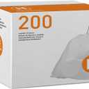Code H 200 Count 8-9 Gallon Heavy Duty Trash Bags 1.2 Mil THICK Compatible with simplehuman Code H | White Garbage Can Liners Heavy Duty Plastic Trash Bags