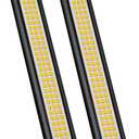 12 Volt Light Strip, 12V Light LED, Enclosed Trailer Lights, Light for RV Interior, String Lights for Trailer, Truck, Van, RV(2Pack, 4000K, Black)