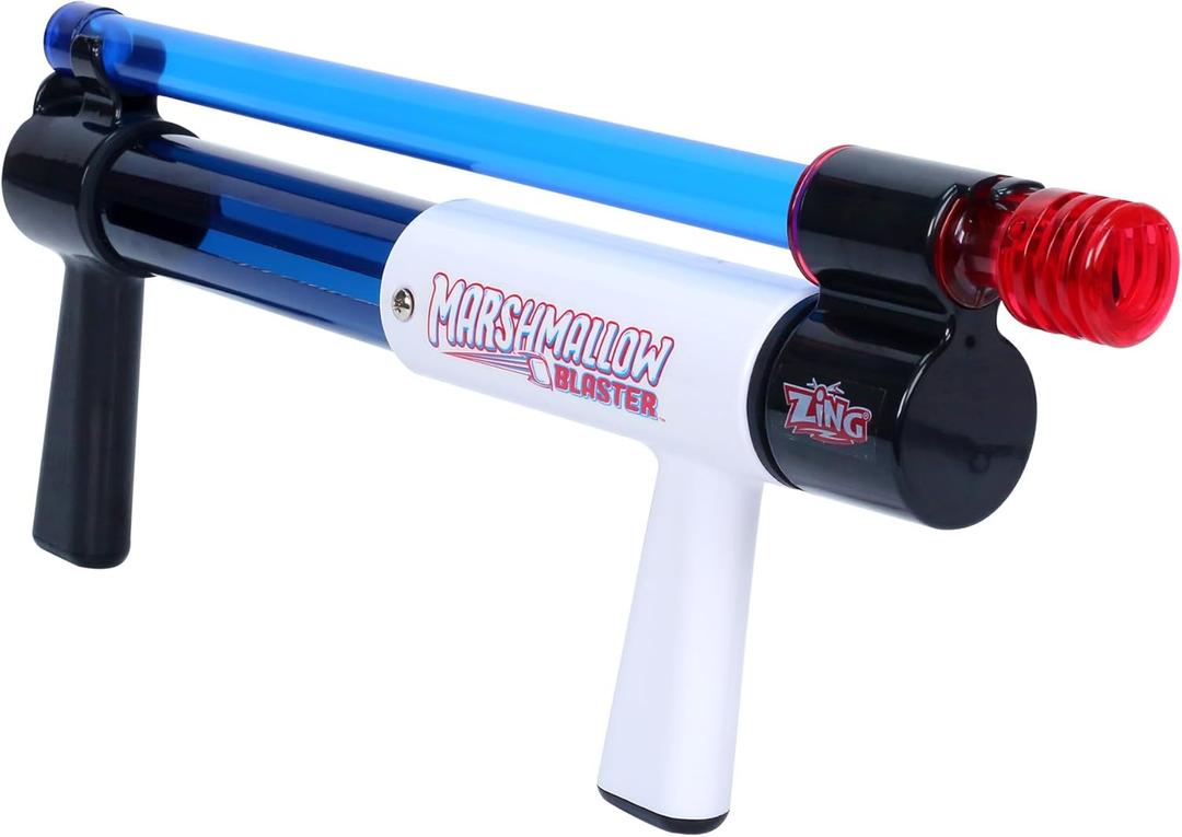 Zing Marshmallow Pump Action Blaster - Lauches Up to 30 Feet, Age 8 and Up (Eco-Friendly Packaging)