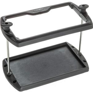 Attwood 9096-5 USCG-Approved 24 Series Heavy Duty Adjustable Hold-Down Marine Boat Battery Tray, Black (One Size)
