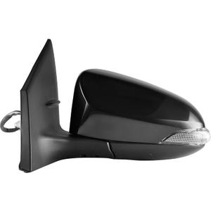 Dependable Direct Driver Side Unpainted Power Operated, Manual Folding, Heated with Signal Side View Mirror Compatible with 2014-2017 Toyota Corolla - TO1320295