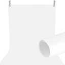 Meking 27.56x55.12 inch PVC Backdrop, Matte & Reflective White Background for Photography Reusable Double Sided Vinyl Backdrops for Product Photography,Portrait Shoots and Photo Video Studio, 27.56x55.12ch White