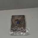 MONTEXOO Leather Bound Journal Sketch book - Genuine Embossed Journals for Writing Men Women 5 X 7 inches - Unlined Paper 200 Pages Notebook Brown Diary Blue Stone With Lock