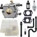 FitBest Carburetor Tune-Up Kit for Stihl 024 026 MS240 MS260 Chainsaws – Replacement for #11211200611 / Walbro WT-194/WT-194-1