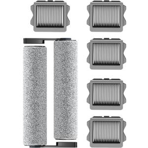 Vacuum Mop Replacement Parts Compatible with Tineco Roller Brush Replacement, Suitable with FLOOR ONE S5, FLOOR ONE S5 Pro Cordless Vacuum Cleaner, Set Includes 2 Roller Brushes and 5 Vacuum Filters