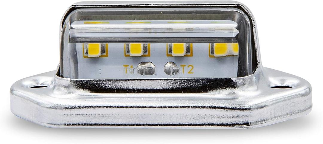 Maxxima LED License Plate Light 1.7" x 1" with Stainless Steel Chrome Bezel Maxxima LED License Plate Light 1.7" x 1" with Stainless Steel Chrome Bezel