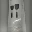 Unicook 2 Pack Flexible Silicone Spatula, Turner, 600F Heat Resistant, Ideal for Flipping Eggs, Burgers, Crepes and More, Black