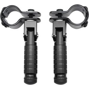 M8 Motorcycle Foot Rests Motorbike Foldable Foot Pegs Front Footpeg Rear Footpeg Electric Car Anti-Skid Rearsets Folded Footrest Bicycle 90 Degree Fixed Folding Passenger Pedal Supports(Black)