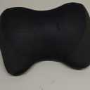 Super Cozy Car Headrest Pillow, 100% Memory Foam Car Neck Pillow with Adjustable Strap & Breathable Removable Cover, Ergonomic Design - Travel Pillow Car Pillow for Neck/Back Pain Relief(Black, 1PC)