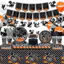 Dragon Birthday Party Decoration ,Including Happy Birthday Party Banner, Dinner Plates, Dessert Plates, Cups, Napkins, Tablecloth, Balloons, Straws, for Dragon Theme Party Supplies 20 Guest (A)