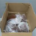 4 Pcs 8 Inch Extra Large Velvet Christmas Balls Oversized Huge Big Christmas Tree Ornaments Balls for Family Holiday Xmas Tree Hanging (Brown)