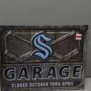 Seattle Kraken Customizable Garage Closed Sign, 16"×12"