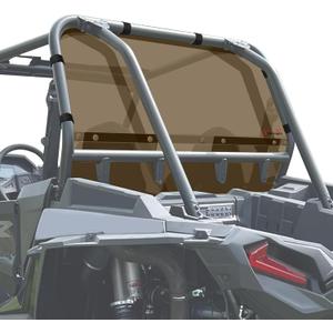 StarknightMT RZR Windshield, Tinted Back Window Compatible with 2014-2023 Polaris RZR XP 1000/4 1000/ XP TURBO/4 TURBO RZR Accessories Rear Windscreen Strong Polycarbonate Dust Panel