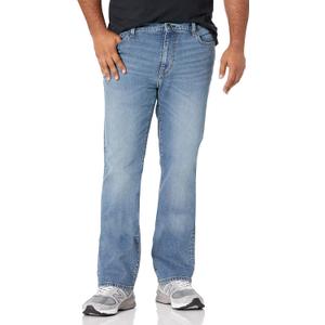 Amazon Essentials Men's Jeans, Slim Fit Stretch, Bootcut - Discontinued Colors, Light Wash, 34W x 34L