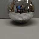 Disco Ball - 12 Inch Mirrored Discos Balls, Large Disco Bal, Rotating Ball for Party Designs, Weddings, Home Decor, Silver Hanging Discos Balls.