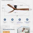 Fanbulous 52 Inch Ceiling Fans with Lights and Remote, 3 Blades Flush Mount Low Profile Ceiling fan, Efficient 3475 CFM, Timer, Quiet 35dB, 3CCT, Reversible for Bedroom Living Room,Foldable Design