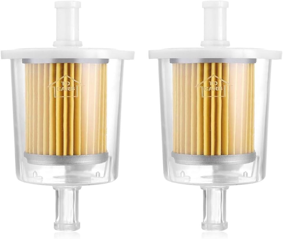 FUEL FILTERS INDUSTRIAL HIGH PERFORMANCE UNIVERSAL INLINE GAS FUEL LINE 3/8" 10 Pack