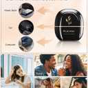 RUCHA Cordless Hair Straightener Brush with 3 Temps, Black Portable Mini Straightening Brush for Travel, Best Gift for Women