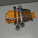 GEARWRENCH 16 Piece Ratcheting Combination Wrench Set with Tray | Metric | 9416