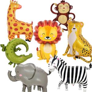 Safari Animal Balloons Zoo Animals Foil Balloons Jungle Balloon for Safari Birthday Party Decorations Zoo Party Animal Themed Birthday Decorations Jungle Party Decor Wildlife Theme Baby Shower