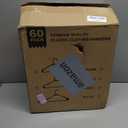 HOUSE DAY Black Plastic Hangers 60 Pack, Clothes Hangers with Non Slip Hooks, Durable & Space Saving Coat Hanger, Light-Weight Clothing Hanger, Perfect Closet Organizer for Everyday Use