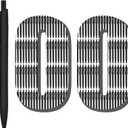 Deegtran 100 Pack No Bleed Black Barrel Click Pens, Wholesale Retractable Ballpoint, Medium Point, Smooth Ink, 1.0MM Black Ink