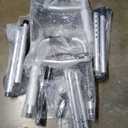 Folding Walkers for Seniors with 2 Skis and 5" Wheels, Front Wheel Walker, Aluminum Lightweight Walkers, Supports up to 350 lbs, Height Adjustable Standard Walker for Elderly and Disabled