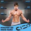 Twister Arm Trainer with Adjustable Arm Chest Exerciser for Enhance Upper Body Muscle Detachable Power Twister Chest Expander Exerciser for Men and Women Home Fitness Equipment