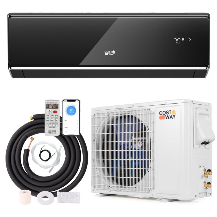 Total Tactic FP10789US-12BK Energy Star Certified 17000 BTU 21 SEER2 208-230V Mini Split Air Conditioner & Heater With WiFi Enabled - Black
