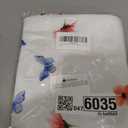 60 Inch Round Tablecloth, Floral Butterfly Waterproof Table Cover