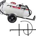Chapin 97664: Made in The USA 15-Gallon Tow-Behind 2.5GPM/12V EZ Mount Deluxe Multi-Purpose ATV/UTV Tank Sprayer for Lawn & Garden, Farm & Acreage, Weed Control, with 2-Nozzle Spray Boom Attachment