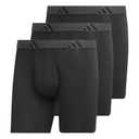 Adidas Mens Microfiber Boxer Briefs Underwear (Multipack) Athletic Stretch-Fit L