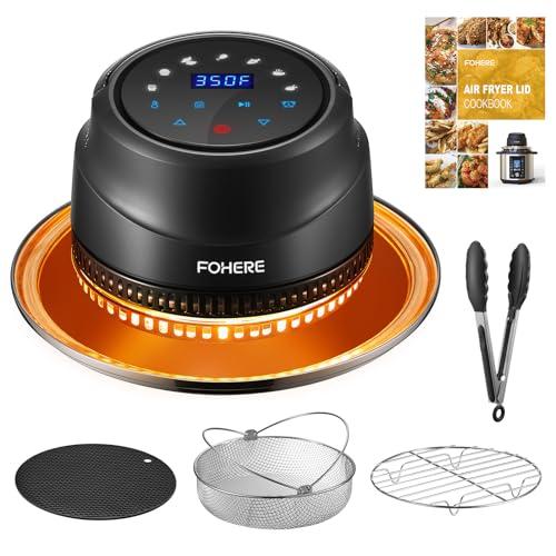 Air Fryer Lid for Instant Pot 6Qt/8Qt, 7 in 1 with LED Touchscreen, Turn Your Pressure Cooker Into in Seconds, Air Fryer Accessories and Recipe Cookbook Included