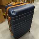 Coolife Suitcase Set 3 Piece Luggage Set Carry On Hardside Luggage with TSA Lock Spinner Wheels (Navy, 3 piece set)