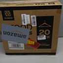 ZOBER Wooden Hangers - Heavy Duty, Non Slip Wood Hangers for Coats, Jackets, Suits, & Pants - Coat Hangers for Closet W/Bar and Notches 20 Pack