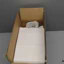 Race Top 30 White Paper Bags with Handles - Craft Party Bags for Birthday, Size 21 * 11 * 27cm