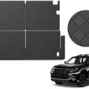 TTX LIGHTING Cargo Mat & Backrest Mat Compatible with 2010-2023 GX460 - Leather Trunk Liner Back Seat Cover Protector - All Weather Protection PU Leather Cargo Liner and Backrest Mat GX460 Accessories