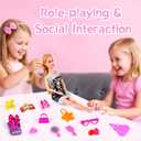 Advent Calendar, 12 Surprise Accessories Including Fashion Doll Clothing Glasses Hand Bags & High Heels, Advent Calendar 2025 for Girls Ages 4-7, Holiday Party Birthday Christmas Gifts