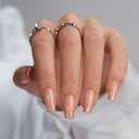 BTArtbox Press on Nails Coffin - Gold Rose French Tips Press On Nails Short for Women, Cat Eye Nail Tips, Glitter Fake Nails with Glue, Glue On Nails in 16 Sizes - 30 Nail Kit, Gold Dust