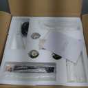 Modern Black Crystal Chandeliers, 16" Dining Room Chandelier, Adjustable Height,Luxury Ceiling Pendant Light Fixture for Entryway Foyer Kitchen Island Bedroom Living Room Hallway