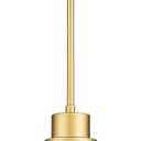 Emak Gold Pendant Lights Kitchen Island, 10 Inch Large Pendant Light with Milk Glass Shade, Modern Hanging Light Fixture for Kitchen, Dining Room, PL126-GD-ML