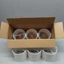 Wellmet Small Lamp Shades,ONLY for Candle Bulbs,Clip-on Drum Mini Lampshades,Set of 6, 5.5"x 5.5"x5",Cream White