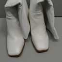 IDIFU IN3 Knee High Boots for Women Square Toe GoGo Chunky High Heeled Tall Long Fall Boot with Side Zipper Dress Comfortable Fashion Pull On Small Thick Heel Boots (7)