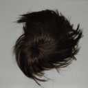 Short Straight Brown Wigs for Men Natural Synthetic Side Part Replacement Hair Wig