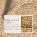 Chardin home Hand Woven Natural Jute Braided Area Rug 8x10 Feet Oval | Vintage Boho Reversible Rug for Living Room, Bedroom, Dining Area, Entryway | Farmhouse Natural Fiber Floor Covering