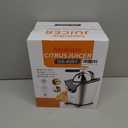 Healnitor 150W Electric Citrus Juicer Squeezer with 2 Cones, Stainless Steel Quiet Orange Juice Extractor Machines for Lime Grapefruit Lemon, Detachable Design